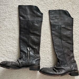 John Fluevog Dark Brown Knee High Boots